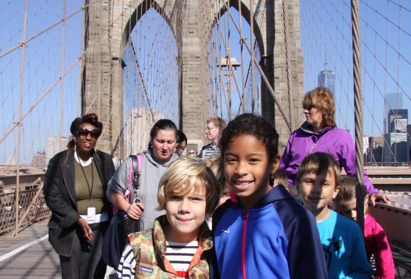 Lower school trip to the Brooklyn Bridge
